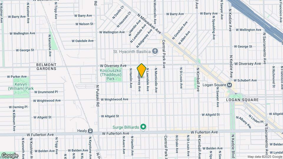 2707 N Ridgeway Ave Map and Location Details
