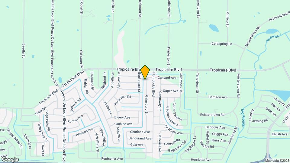 5825 Gainsboro St Map and Location Details