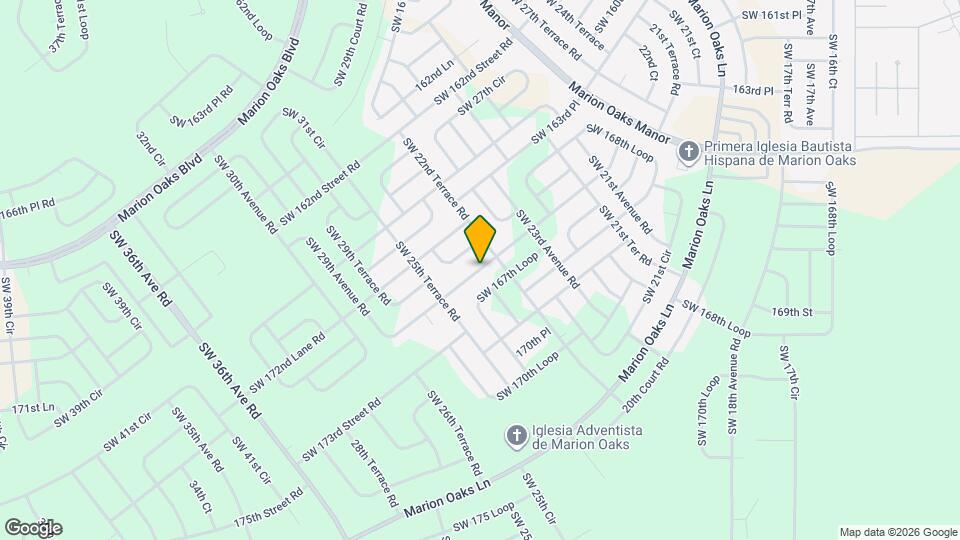 2628 SW 165th Street Rd Map and Location Details