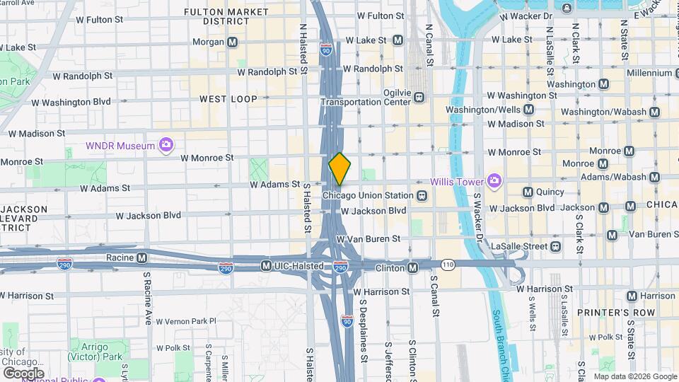 729 W Adams St Map and Location Details