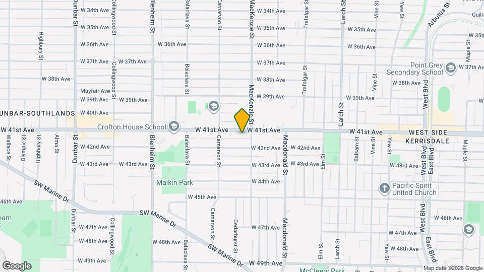 2922 W 41st Ave Map and Location Details