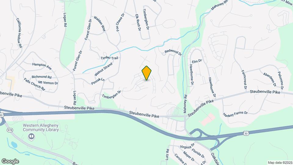 1101 Timberglen Dr Map and Location Details