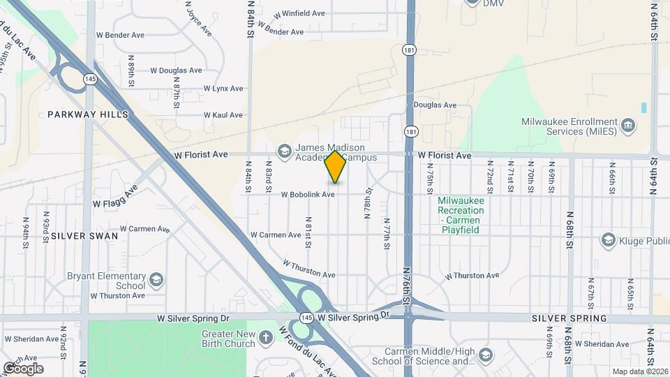 5908 N 80th St Map and Location Details