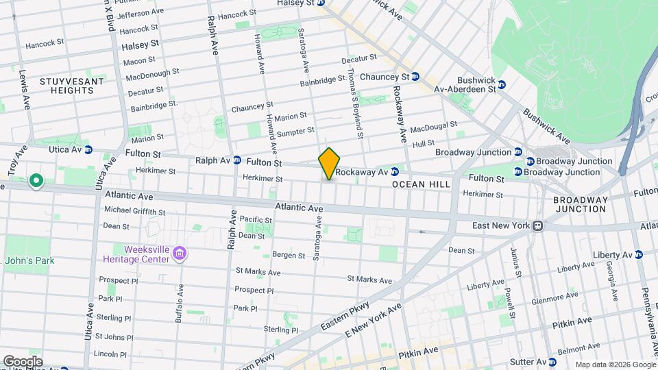 1132 Herkimer St Map and Location Details