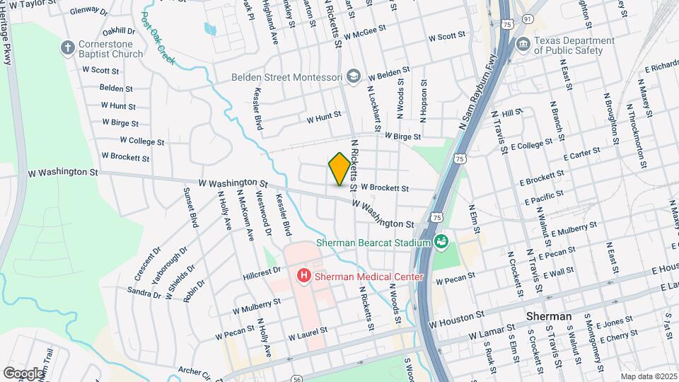 1018 W Brockett St Map and Location Details