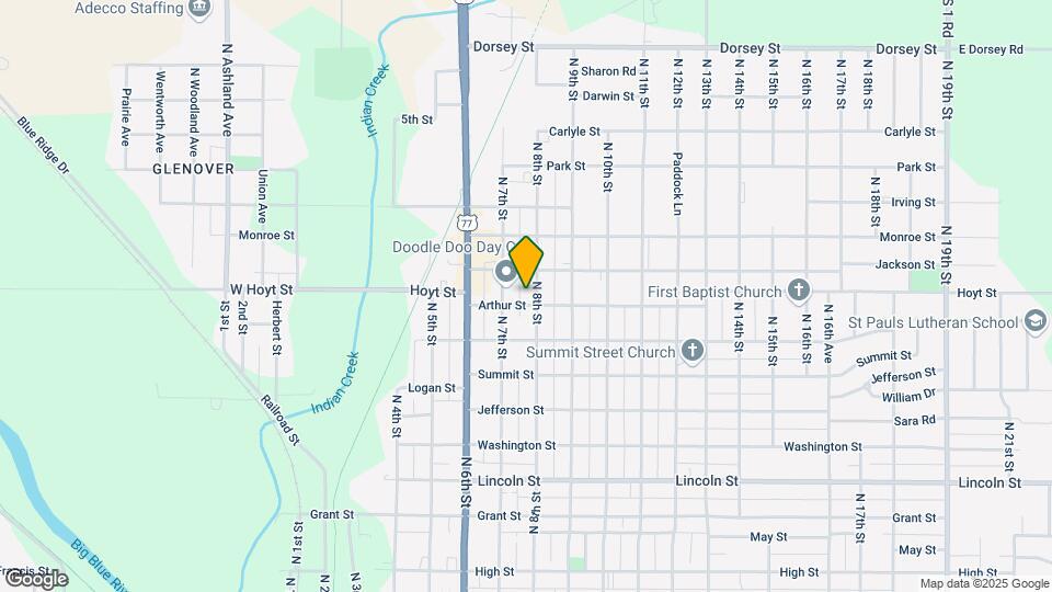 1107 N 8th St Map and Location Details