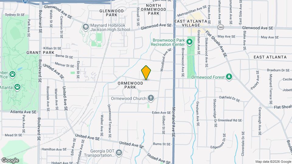 1049 Ormewood Ave SE Map and Location Details