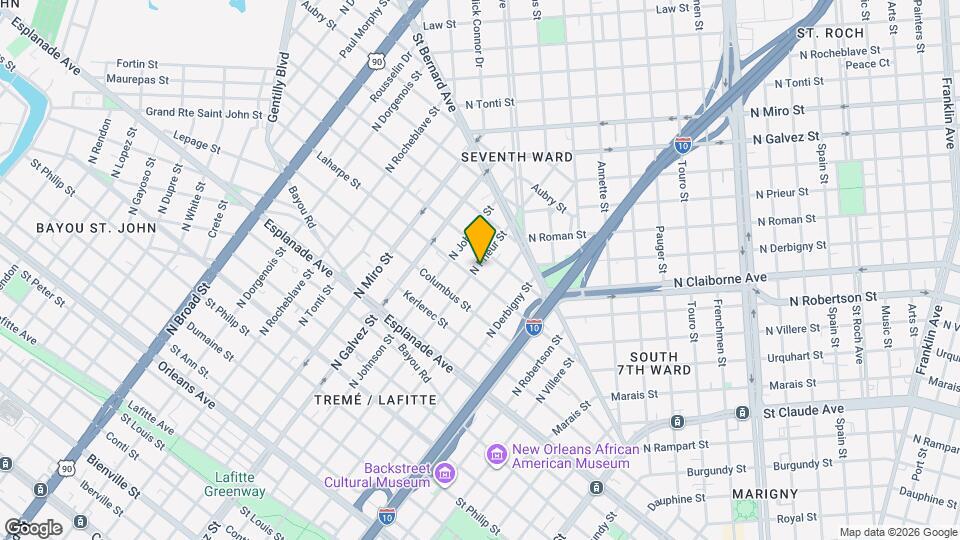 1562 N Prieur St Map and Location Details