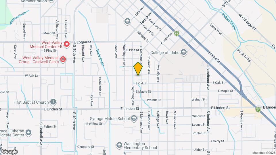 1218 E Ash St Mapa y Detalles de la Ubicación