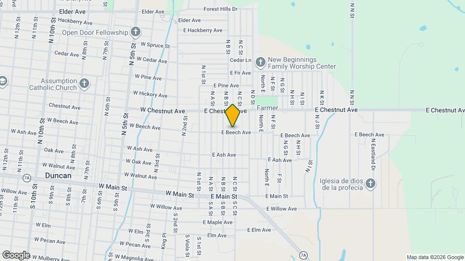 401 N C St Map and Location Details