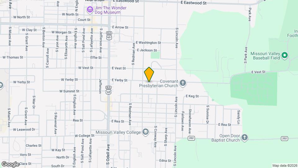 512 E Yerby St Map and Location Details