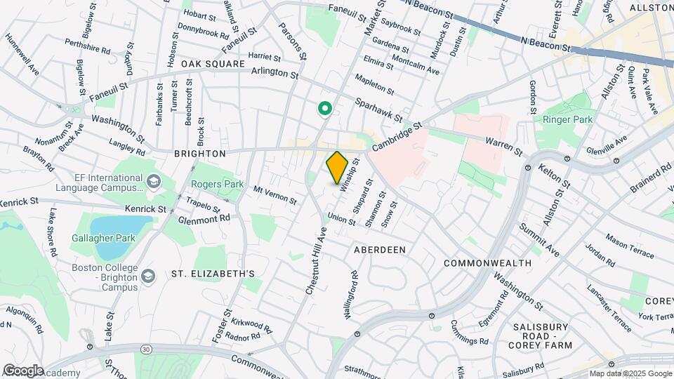 37 Winship St, Unit 2 Map and Location Details
