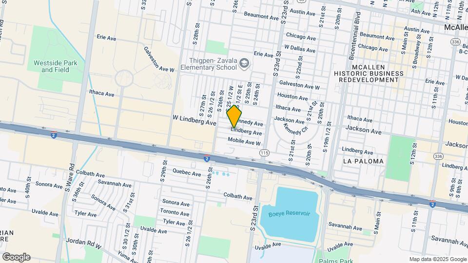 2517 Lindberg Ave Map and Location Details
