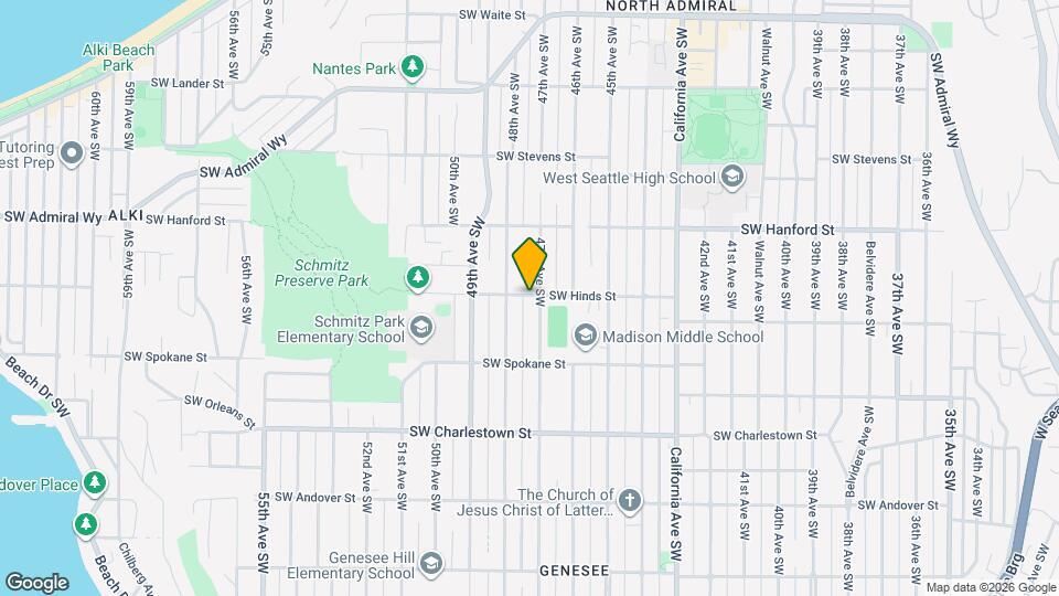 4709 SW Hinds St Map and Location Details