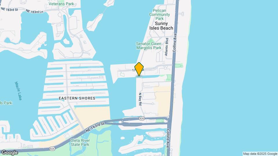 17125 N Bay Rd Map and Location Details