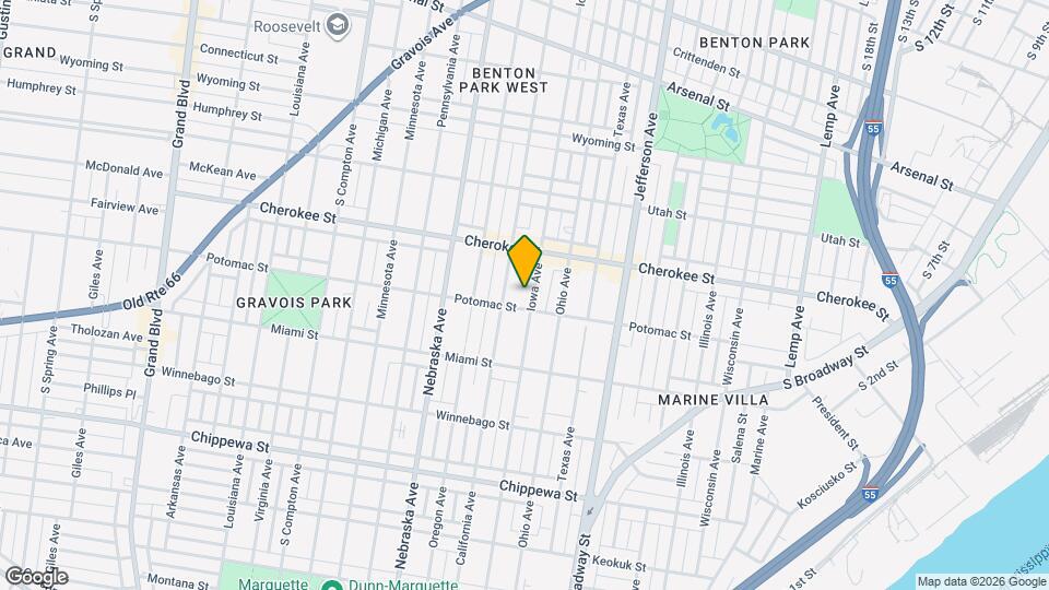 3449 Iowa Ave Map and Location Details