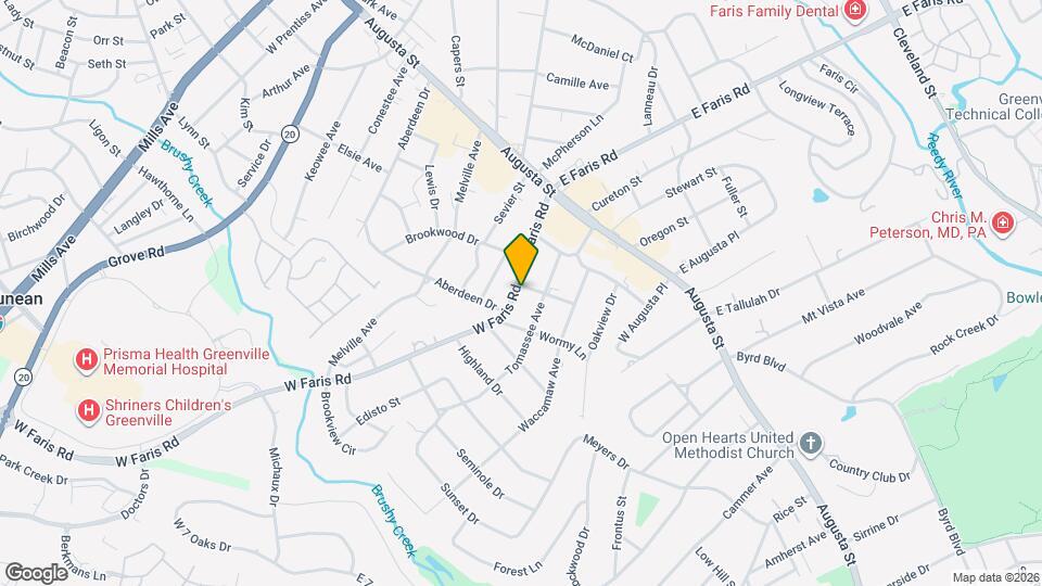 203 W Faris Rd Map and Location Details