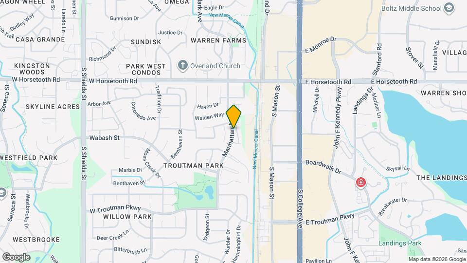 3800 Manhattan Ave Map and Location Details