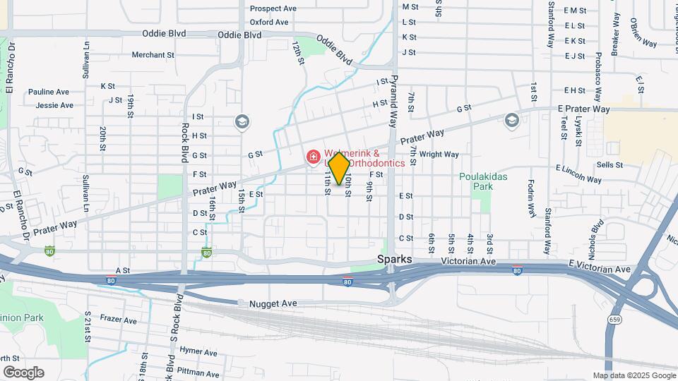 1018 E St Map and Location Details