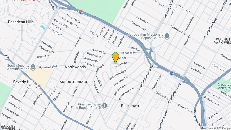 4415 Stivers St Map and Location Details