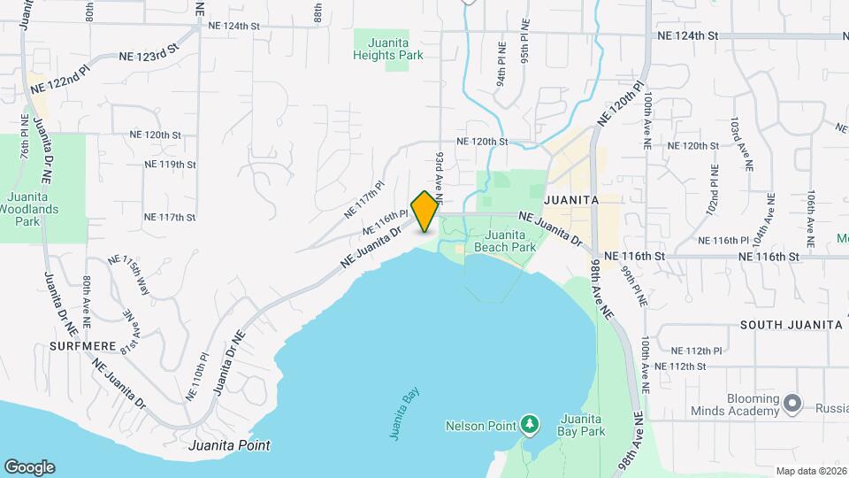 9201 NE Juanita Dr Map and Location Details