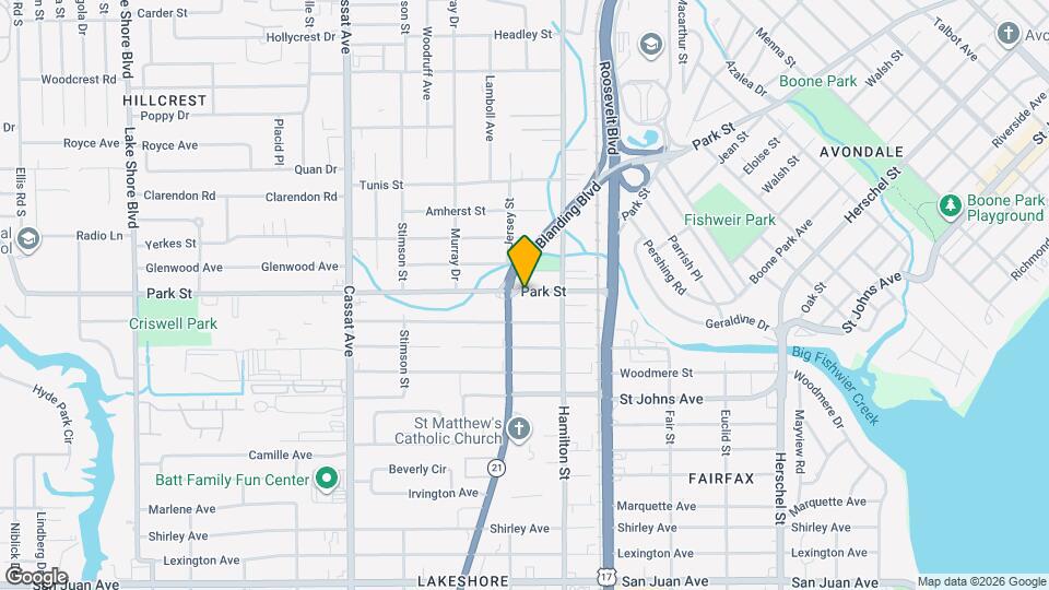 4586 Park St Map and Location Details