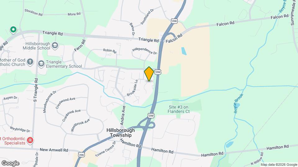 713 E Brookside Ln Mapa y Detalles de la Ubicación