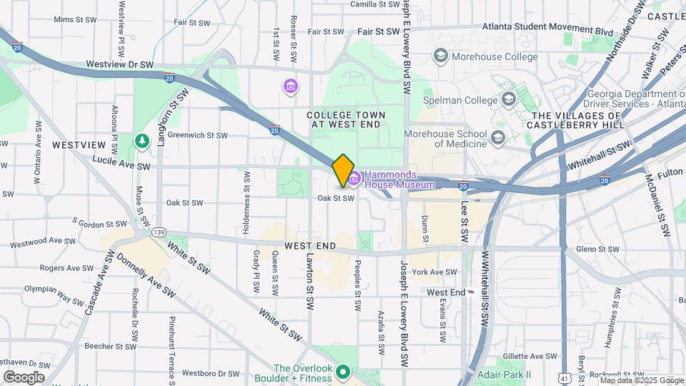 1025 Oak St SW Map and Location Details