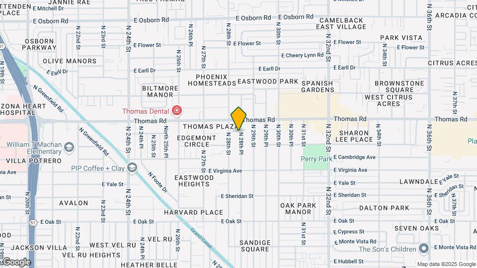 2826 N 28th Pl Map and Location Details