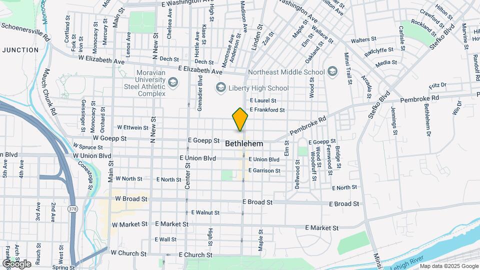 909 Linden St, Unit 3 Map and Location Details