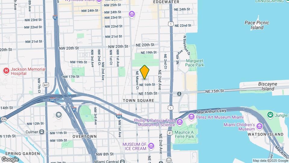 1600 NE 1st Ave, Unit 1820 Map and Location Details
