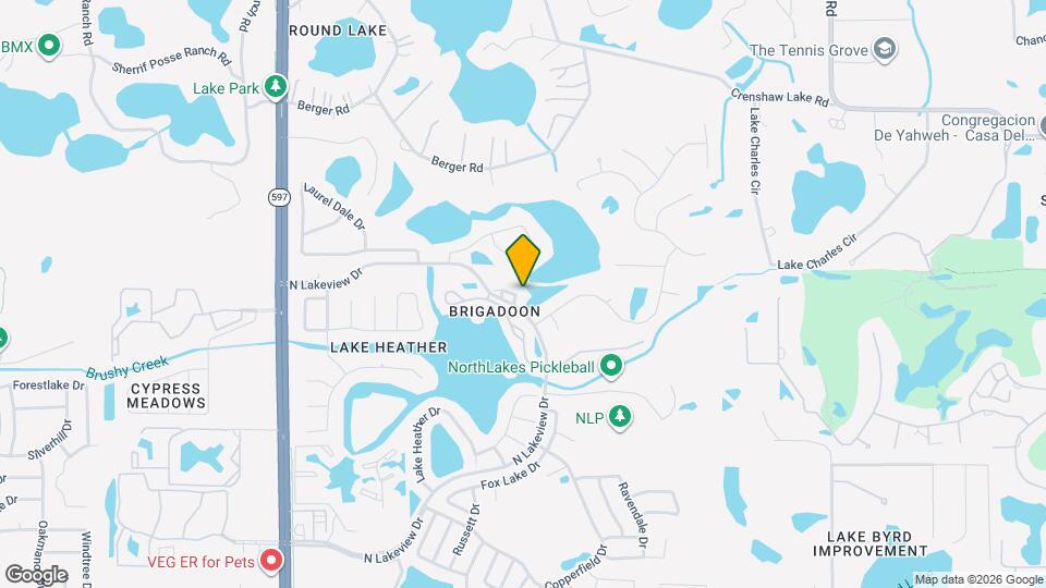 16513 Lake Brigadoon Cir Map and Location Details