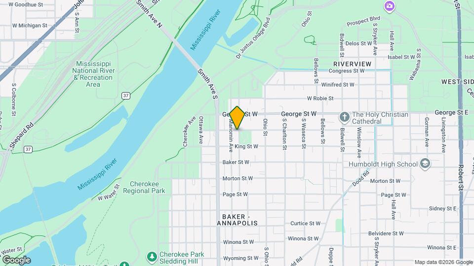 350 W Stevens St Map and Location Details