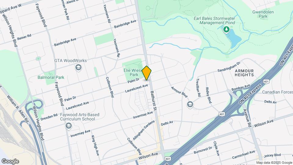 3908 Bathurst St Map and Location Details