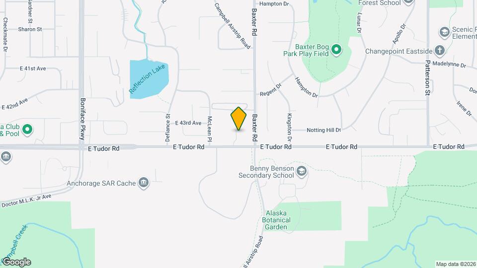 6233 E Tudor Rd Map and Location Details
