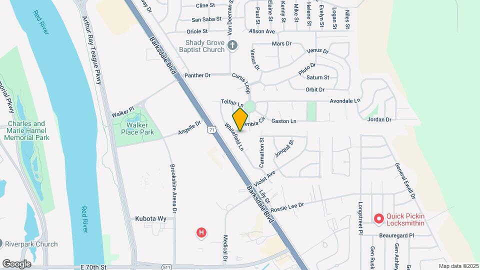 598 Whitefield Ln Map and Location Details
