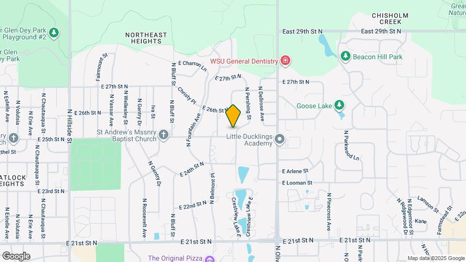2605 N Pershing St Map and Location Details