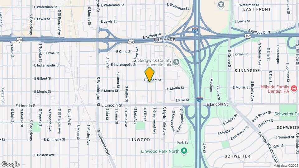 1012 S Ellis St Map and Location Details