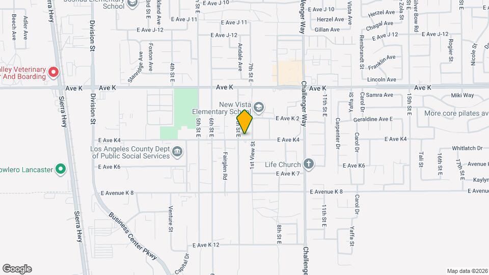 711 E Ave K4 Map and Location Details