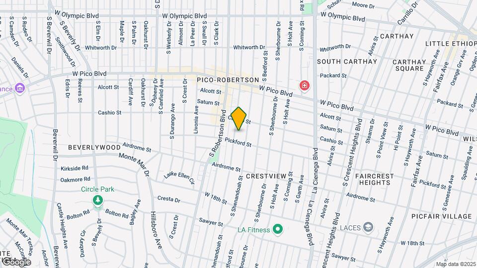 1526 S Wooster St Map and Location Details