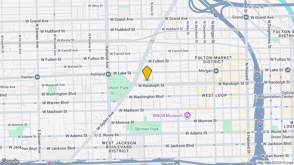 1378 W Randolph St Mapa y Detalles de la Ubicación