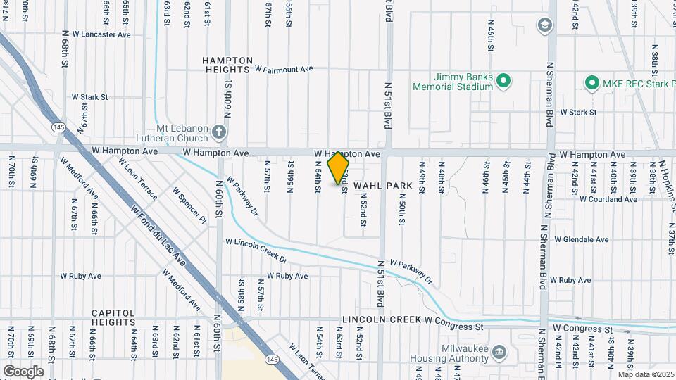 4713 N 53rd St Map and Location Details