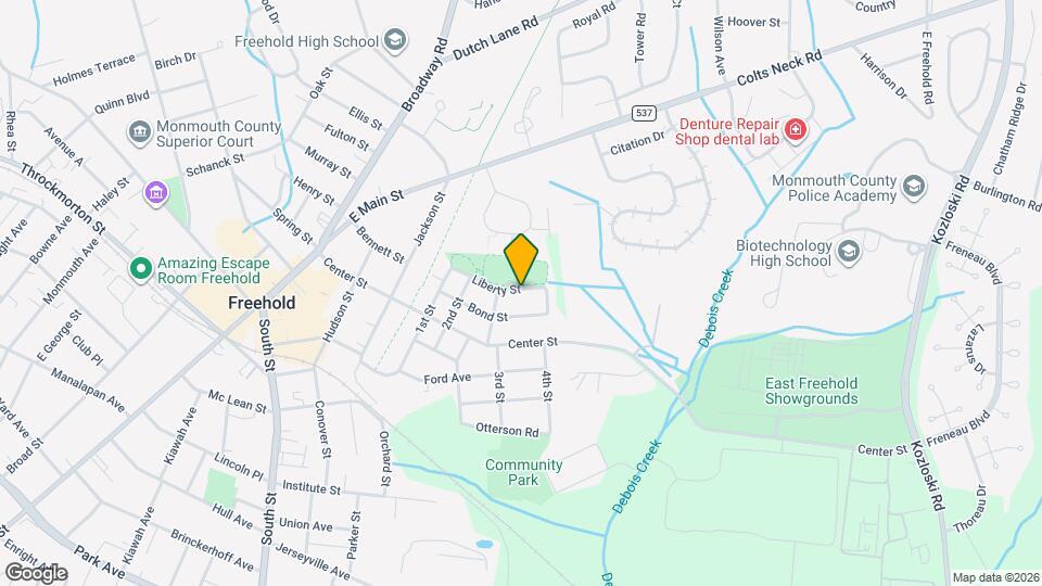 40 Liberty St Map and Location Details