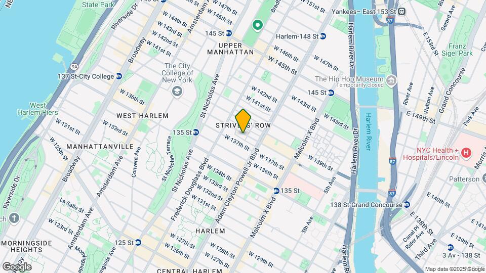 222 W 138th St Map and Location Details