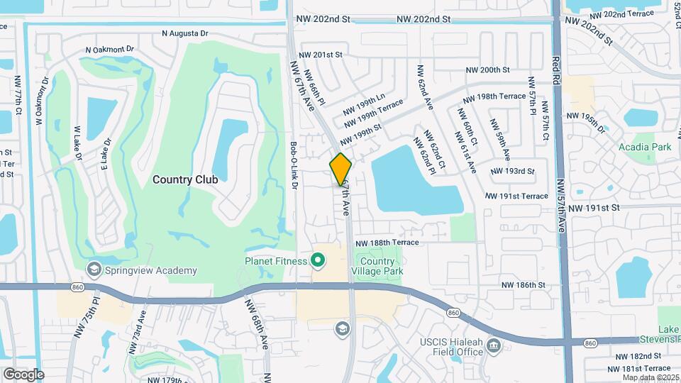 6703 NW 192nd Terrace Map and Location Details