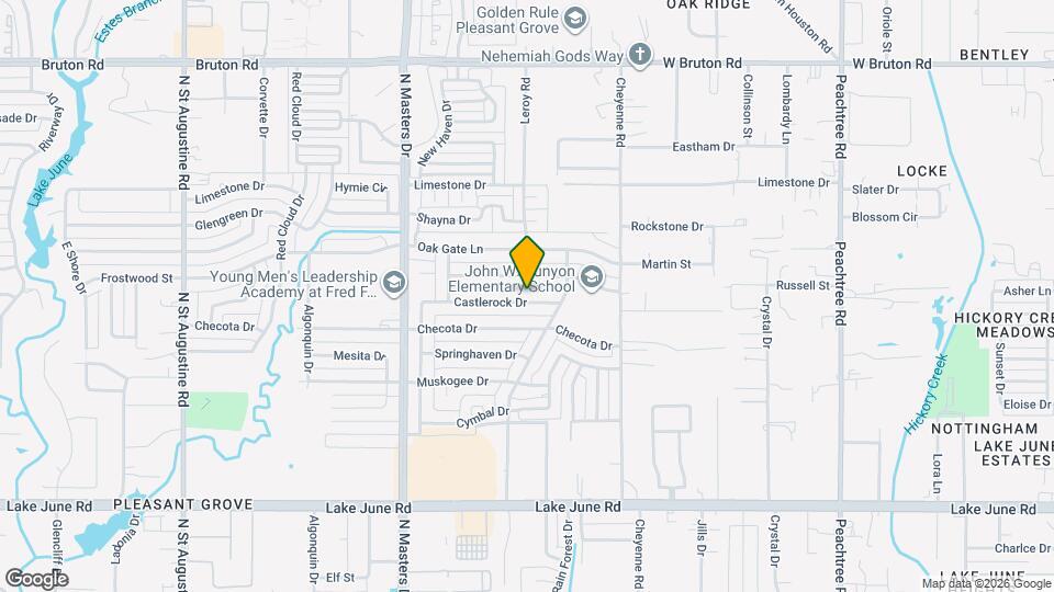 10511 Castlerock Dr Map and Location Details