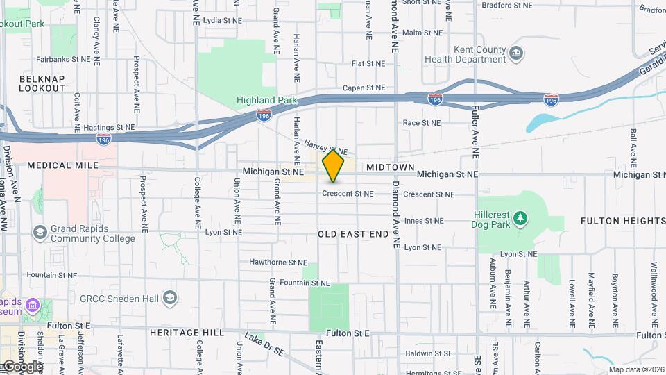 823 Crescent St NE, Unit 2 Map and Location Details