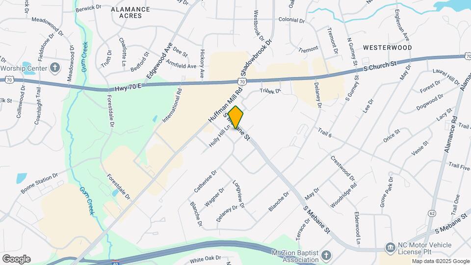 3738 S Mebane St Map and Location Details