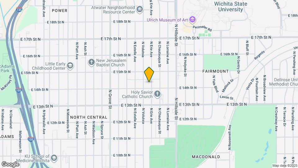 1511 N Erie St Map and Location Details