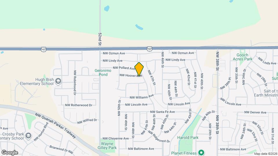 4804 NW Hoover Ave Map and Location Details